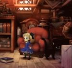  alice_(odin_sphere) animated animated_gif book cat chair lowres odin_sphere sitting socrates_(odin_sphere) 