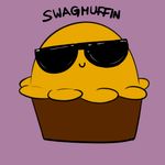  ambiguous_gender eyewear muffin mysteriousmuffin not_furry purple_background smile solo sunglasses 