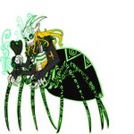  arachnid arthropod backgroundless black black_body blonde_hair bone centaur death equine ginger green green_eyes green_markings hair human mammal markings muttonchops reptile scalie skull smoke snake spider taur vonderdevil 