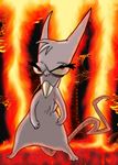  earthworm_jim earthworm_jim_(franchise) evil evil_the_cat feline fire hell mammal solo teeth video_games vonderdevil 