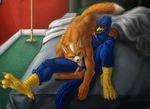  anthro avian balls canine cum falco_lombardi fox fox_mccloud gay interspecies lightdevil male mammal nintendo oral oral_sex penis sex star_fox video_games 