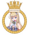  1girl azur_lane ita_ships&#039;_badgees queen_elizabeth_(azur_lane) royal_navy solo yamikota 