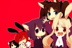  animal_ears bad_id bad_pixiv_id black_eyes black_hair blue_eyes brown_hair bunny_ears chibi empty_eyes fate/zero fate_(series) hisau_maiya illyasviel_von_einzbern kemonomimi_mode long_hair lowres matou_sakura multiple_girls purple_eyes purple_hair red_eyes red_hair sc69 sola-ui_nuada-re_sophia-ri toosaka_rin twintails white_hair 