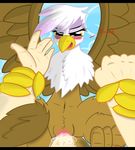  blush disembodied_hand female first_person_view friendship_is_magic gilda_(mlp) gryphon hands human human_on_anthro interspecies male male_pov mammal my_little_pony penetration pussy sex straight tiarawhy tongue vaginal vaginal_penetration wings 