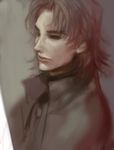 brown_eyes brown_hair fate/stay_night fate_(series) kotomine_kirei male_focus realistic shaliva solo upper_body 