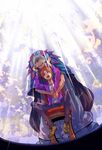  bad_id bad_pixiv_id chair fate/zero fate_(series) grey_hair hug hug_from_behind jacket male_focus mitr multiple_boys orange_hair purple_jacket shoes sitting sneakers uryuu_ryuunosuke 