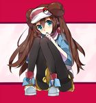  blue_eyes brown_hair cow_(shadow) female_protagonist_(pokemon_bw2) mei_(pokemon) pokemon pokemon_(game) pokemon_bw2 shoes sneakers ushi visor 