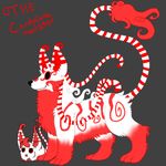  bear candy cane canine christmas dog fur holidays mammal monster red red_fur tentacles vonderdevil white white_fur xmas young 