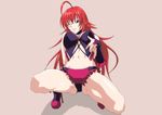  high_school_dxd large_breasts long_hair nyuuface red_hair rias_gremory wink 