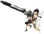  1girl black_hair breasts god_eater god_eater_resonant_ops large_breasts midriff navel official_art sideboob tachibana_sakuya_(god_eater) tagme weapon 