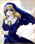  blonde_hair chrono_crusade habit lowres nun oekaki rosette_christopher seiga_mitsuki solo 