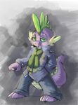  army cigarette dragon friendship_is_magic kevinsano male military my_little_pony scalie solo spike_(mlp) uniform 