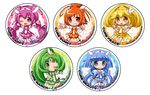  aoki_reika blue_skirt bow character_name chibi choker cure_beauty cure_happy cure_march cure_peace cure_sunny green_choker green_skirt hair_flaps hino_akane_(smile_precure!) hoshizora_miyuki katsuma_rei kise_yayoi magical_girl midorikawa_nao multiple_girls orange_choker orange_shorts orange_skirt pink_bow pink_choker pink_shorts pink_skirt precure shorts shorts_under_skirt skirt smile_precure! yellow_bow yellow_choker yellow_shorts yellow_skirt 