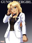  alternate_hairstyle artist_request belt blonde_hair blue_eyes gunslinger_girl skirt triela 