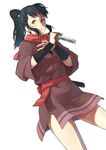  bad_id bad_pixiv_id efmoe fujiwara_chiyoko ponytail sennen_joyuu solo sword weapon 