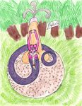  fertility fountain hair herm intersex long_hair naga nail_polish penis pink_skin purple_scales reptile scale scales scalie sculpture snake unokitsune white_hair 
