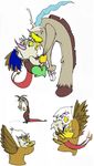 avian baby discord_(mlp) draconequus dragon female feral friendship_is_magic gilda_(mlp) gryphon male my_little_pony young 