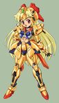  blonde_hair gundam hyaku_shiki maro-n mecha_musume personification red_eyes solo zeta_gundam 