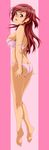  absurdres ano_natsu_de_matteru ass bra breasts glasses highres long_hair long_image otokojuku panties red_hair takatsuki_ichika tall_image underwear 