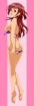  absurdres ano_natsu_de_matteru ass bikini breasts glasses highres long_hair long_image otokojuku red_hair swimsuit takatsuki_ichika tall_image 