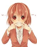  bad_id bad_pixiv_id kushieda_minori mouth_pull red_eyes red_hair school_uniform short_hair teeth toradora! wakamiya_yasuki 