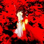  bad_anatomy bad_id bad_pixiv_id hakurei_reimu red_eyes ribbon solo tongue touhou 