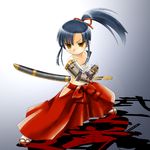  bushidou_(sekaiju) natsuno_hareruya ponytail sekaiju_no_meikyuu solo sword weapon 