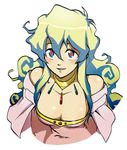  bare_shoulders breasts cleavage cloud_hair large_breasts long_hair nia_teppelin non-web_source solo tengen_toppa_gurren_lagann 