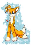  &hearts; anthro balls blue_eyes canine erection fox male mammal miles_prower multiple_tails nude penis sega solo sonic_(series) t9fox uncut 