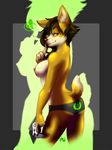  brown_hair canine clothed clothing controller corgi dog female gamer hair looking_at_viewer mammal microsoft narcotic-sprinkles narcotic_sprinkles nipples panties purple_eyes seductive skimpy solo topless underwear xbox xbox_360 