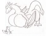  breasts dragon dragon-heart female huge_breasts hyper hyper_breasts looking_at_viewer size_difference the_elder_scrolls the_elder_scrolls_5 the_elder_scrolls_v:_skyrim video_games 