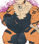  anthro arcanine balls big_balls big_penis erection huge_balls huge_penis humanoid_penis male muscular muscular_male nintendo nude penis pok&eacute;mon pok&eacute;mon_(species) smile solo uncut vein veiny_penis video_games weskers 