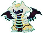  alternate_form bad_id bad_pixiv_id blue_eyes gen_4_pokemon giratina mousou_youjo no_humans pokemon pokemon_(creature) shiny_pokemon simple_background solo white_background wings 