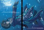  arm_up bad_id bad_pixiv_id black_hair boots bubble coat copyright_name gloves jude_mathis male_focus submerged tales_of_(series) tales_of_xillia underwater yoh_k 