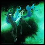  changeling chrysalis equine female feral friendship_is_magic horn mammal my_little_pony necrobalam queen_chrysalis_(mlp) winged_unicorn wings 