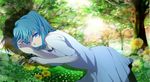  alternate_costume dress flower hatsune_miku highres mariwai_(marireroy) nature scenery solo vocaloid 