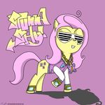  equine eyewear female feral fluttershy_(mlp) friendship_is_magic hair horse long_hair mammal my_little_pony necklace nzf-dead-kingz pink_hair pony shutter_shades solo sunglasses swag 