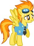  cutie_mark equine female feral friendship_is_magic hair horse mammal my_little_pony necktie pegasus pony solo spitfire_(mlp) uniform unknown_artist wings wonderbolts_(mlp) 