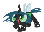  briskby changeling cub cute equine female feral friendship_is_magic green_eyes hair horn horse long_hair my_little_pony pony queen_chrysalis_(mlp) solo wings young 