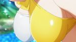  animated animated_gif aquarion_(series) aquarion_evol bikini bouncing_breasts breasts cleavage emphasis_lines head_out_of_frame large_breasts lowres mix_(aquarion) mountain solo sparkle swimsuit underboob 