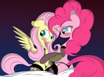  absurd_res alsatianvdk blue_eyes blush clothing cutie_mark duo equine female feral fluttershy_(mlp) friendship_is_magic hair hi_res horse lesbian long_hair mammal my_little_pony panties pants pegasus pink_hair pinkie_pie_(mlp) pony smile string underwear v-d-k wing_boner wings 