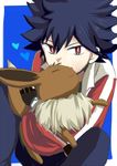  blue_hair boy canine clothing eevee fluffy fox hair hue_(pokemon) hug hugh_(pokemon) human jacket male mammal nintendo pok&#233;mon pok&#233;mon_trainer pokemon pokemon_(game) pokemon_bw2 red_eyes rival_(pokemon_bw2) video_games 