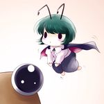  antennae blush green_hair pyonta solid_circle_eyes solo touhou wriggle_nightbug yume_shokunin 