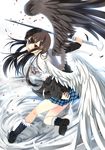  bellezza_felutia heterochromia seifuku sword wings xephonia 