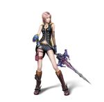  cg final_fantasy final_fantasy_xiii final_fantasy_xiii-2 jpeg_artifacts serah_farron sword 