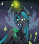  fangs female feral friendship_is_magic horn mandy-zim my_little_pony queen_chrysalis_(mlp) seductive solo wings 