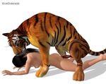  3d bestiality feline female feral human interspecies male rawdarkness sex straight tiger 