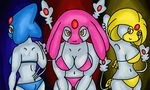  azelf big_breasts bikini breasts clothed clothing female group legendary_pok&#233;mon mesprit nintendo pok&#233;mon pok&#233;morph pok&eacute;mon pok&eacute;morph skimpy swimsuit tight_clothing trio uxie video_games 