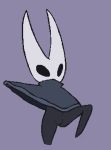  arthropod clothing clothing_lift darayajonjet empty_eyes featureless hollow_knight hornet_(hollow_knight) insect pussy simple_background solo 