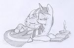  crying dragon equine eyes_closed female feral friendship_is_magic hair horn horse lolover long_hair male mammal monochrome my_little_pony pony scalie sketch spike_(mlp) tears twilight_sparkle_(mlp) unicorn 